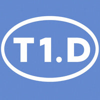 T1.D Car Decal - Laptop Decal - Type One Diabetes