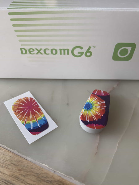 Tie Dye Dexcom G6 Decal