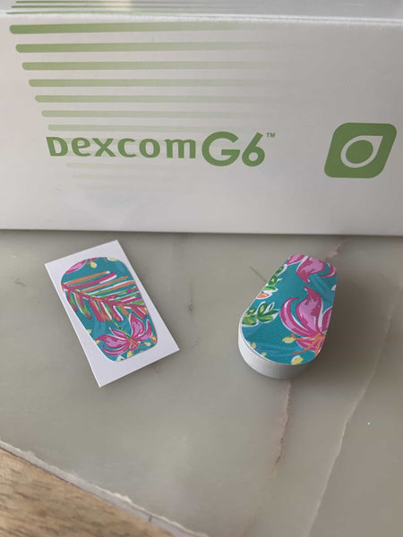 Tropical Vibes Dexcom G6 Decal