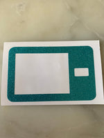 Aqua Shimmer T-Slim Sticker Decal