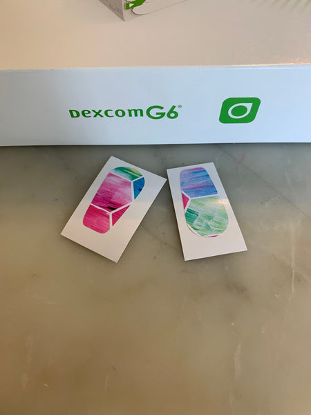 Brushed Hex Dexcom G6 Transmitter Decal