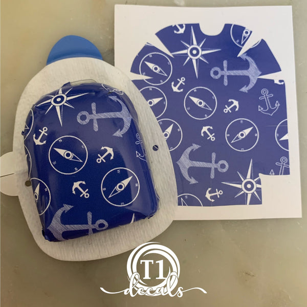 Anchors Away -  Omnipod Decal Sticker