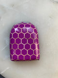 Purple Honeycomb Omnipod Decal