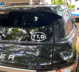 T1.D Car Decal - Laptop Decal - Type One Diabetes
