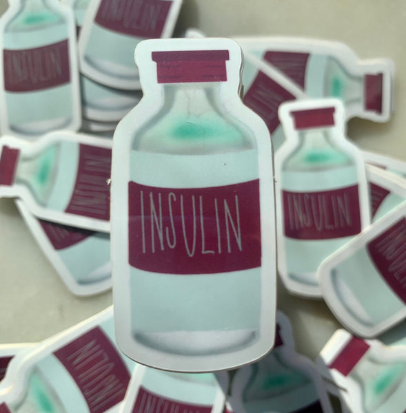 Insulin Vial Sticker- Fundraiser for T1international