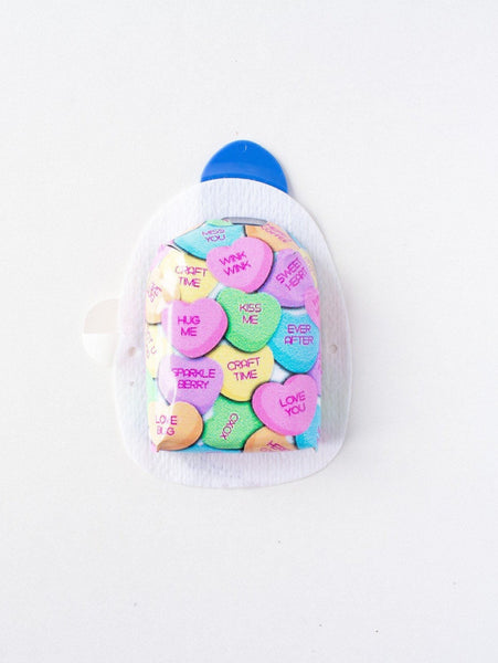 Conversation Hearts Omnipod Decal