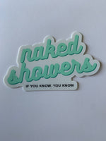 Naked Showers Diabetes Sticker