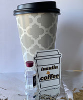 Coffee and Insulin Diabetes Sticker