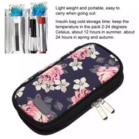 Floral Insulated Insulin Cooler