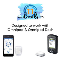 Pink Shimmer Omnipod Decal
