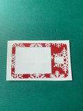 Red Snowflake T -Slim Decal