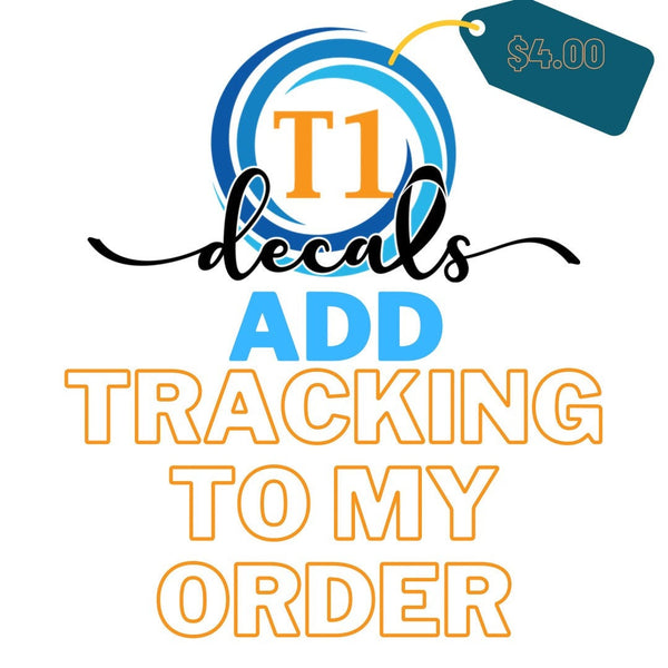 Add On Only- Add tracking to my Decal order