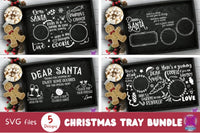 Santa Christmas Tray SVG Digital Download