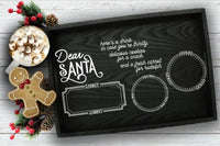 Santa Christmas Tray SVG Digital Download