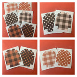 Fall Plaids and Polkas  Omnipod Decal Pack