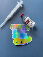 Pancreas On Strike Holographic Sticker
