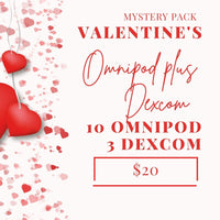 Valentine’s Day Omnipod & Dexcom Decal Monthly Mystery Pack