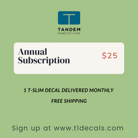 Annual Subscription T-Slim Decals